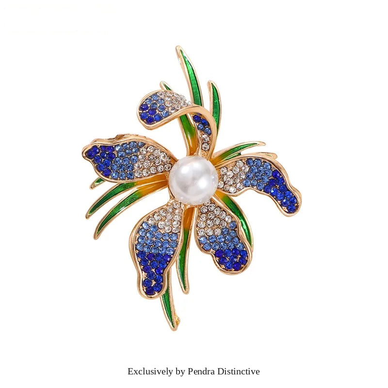 PENDRA Pearlina Pearl Flower Brooch