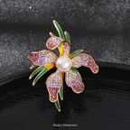 PENDRA Pearlina Pearl Flower Brooch