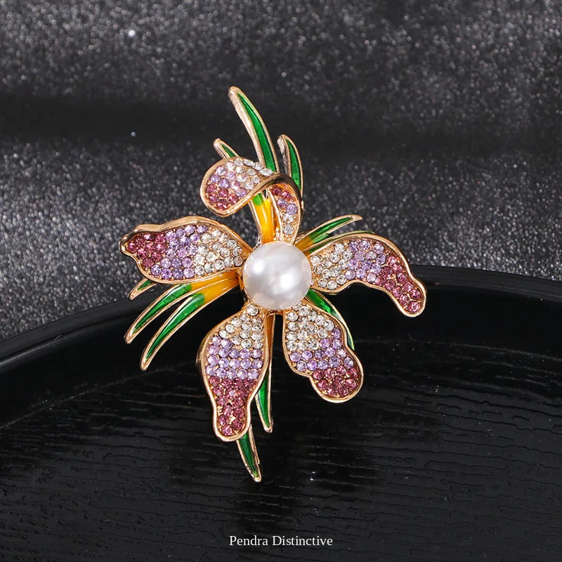 PENDRA Pearlina Pearl Flower Brooch