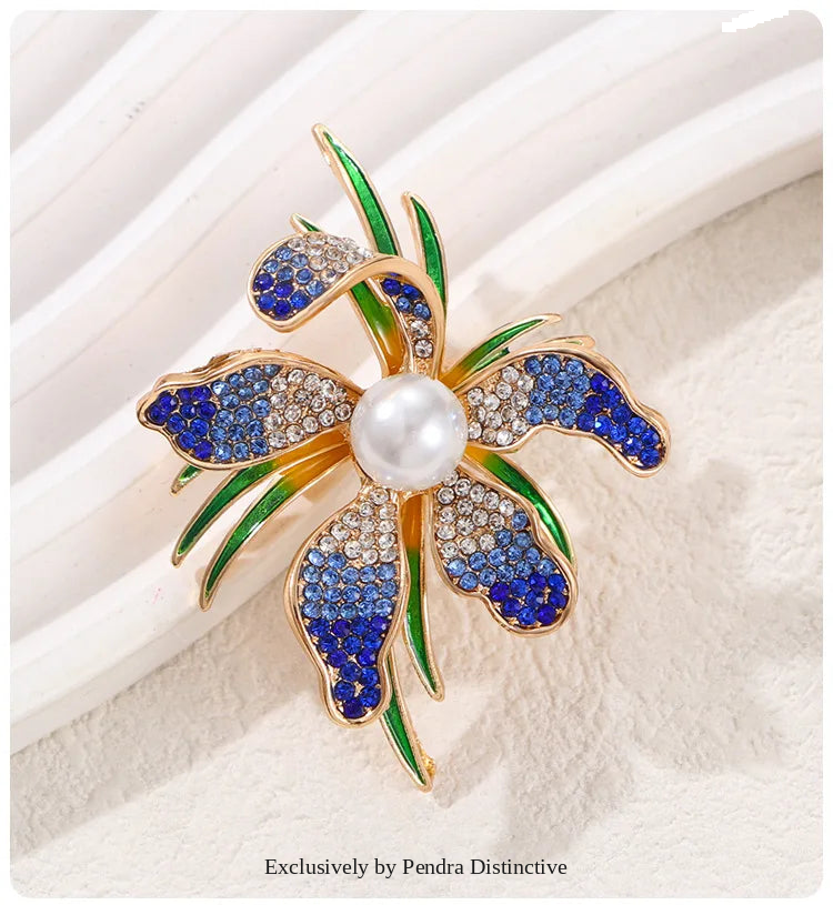 PENDRA Pearlina Pearl Flower Brooch