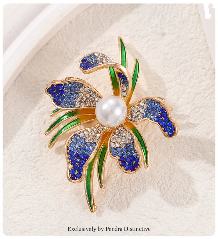 PENDRA Pearlina Pearl Flower Brooch