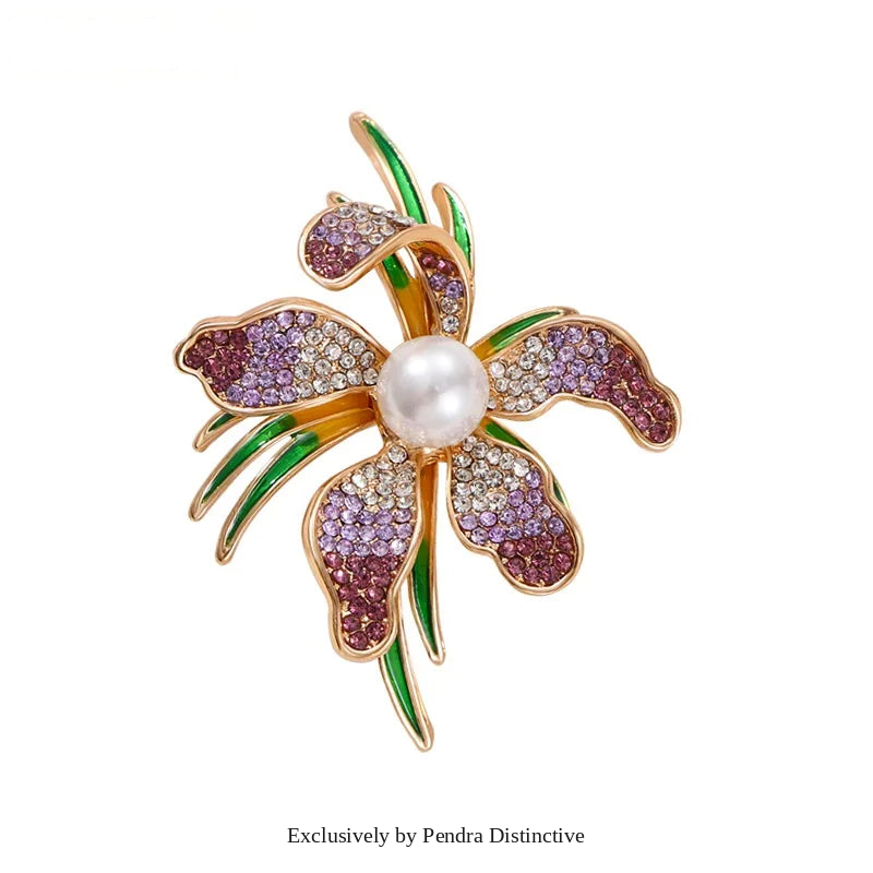 PENDRA Pearlina Pearl Flower Brooch