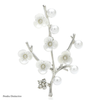 PENDRA Plumelle Plum Blossom Flower Brooch