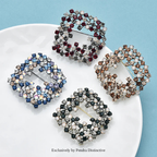 PENDRA Rhombelle Rhinestone Geometric Rhombus Brooch