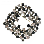 PENDRA Rhombelle Rhinestone Geometric Rhombus Brooch