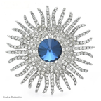 PENDRA Solara Crystal Sun Flower Brooch