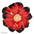 PENDRA Petalia Enamel Flower Brooch