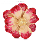 PENDRA Petalia Enamel Flower Brooch