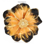 PENDRA Petalia Enamel Flower Brooch