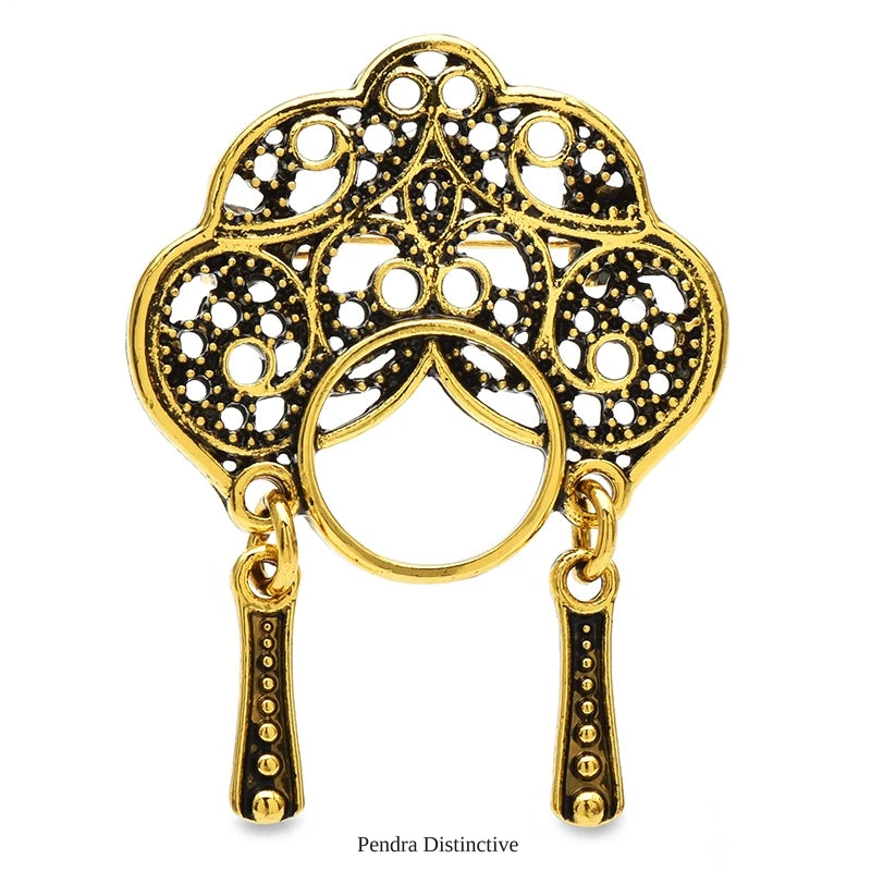 PENDRA Vintage Wear Phoenix Coronet Lady Brooch