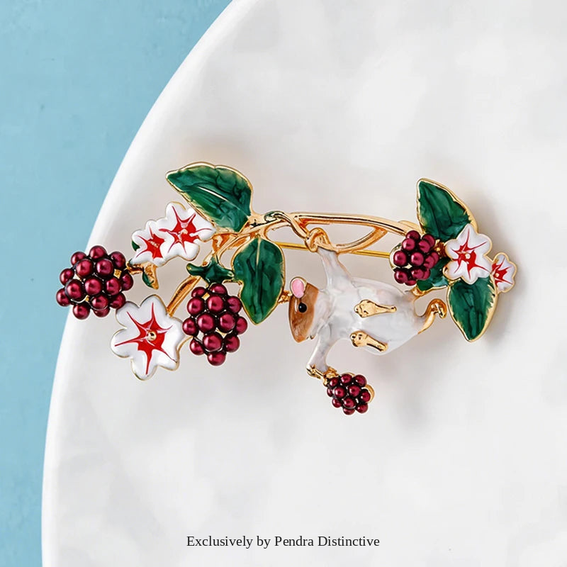 PENDRA Wuli9 Enamel Brooch