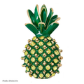 PENDRA Pineapella Rhinestone Pineapple Brooch
