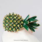 PENDRA Pineapella Rhinestone Pineapple Brooch