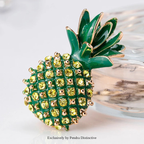 PENDRA Pineapella Rhinestone Pineapple Brooch