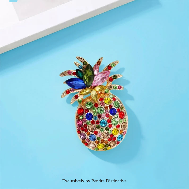 PENDRA Pineapella Sparkling Pineapple Brooch