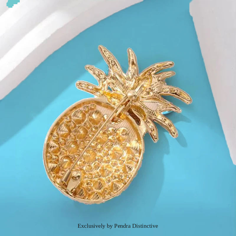 PENDRA Pineapella Sparkling Pineapple Brooch