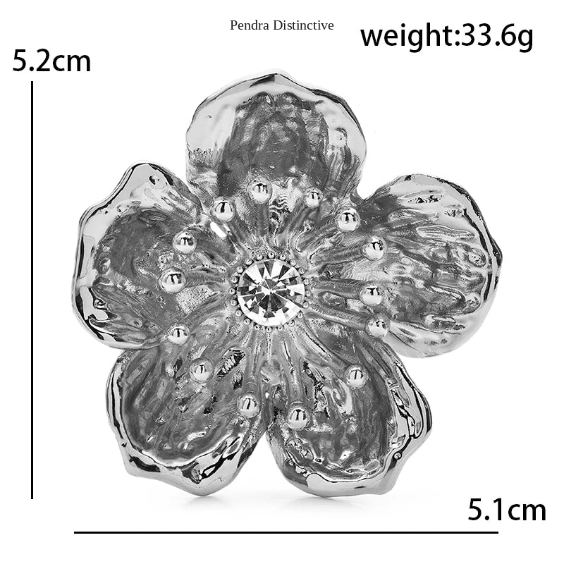 PENDRA Plumelle Alloy Plum Blossom Brooch