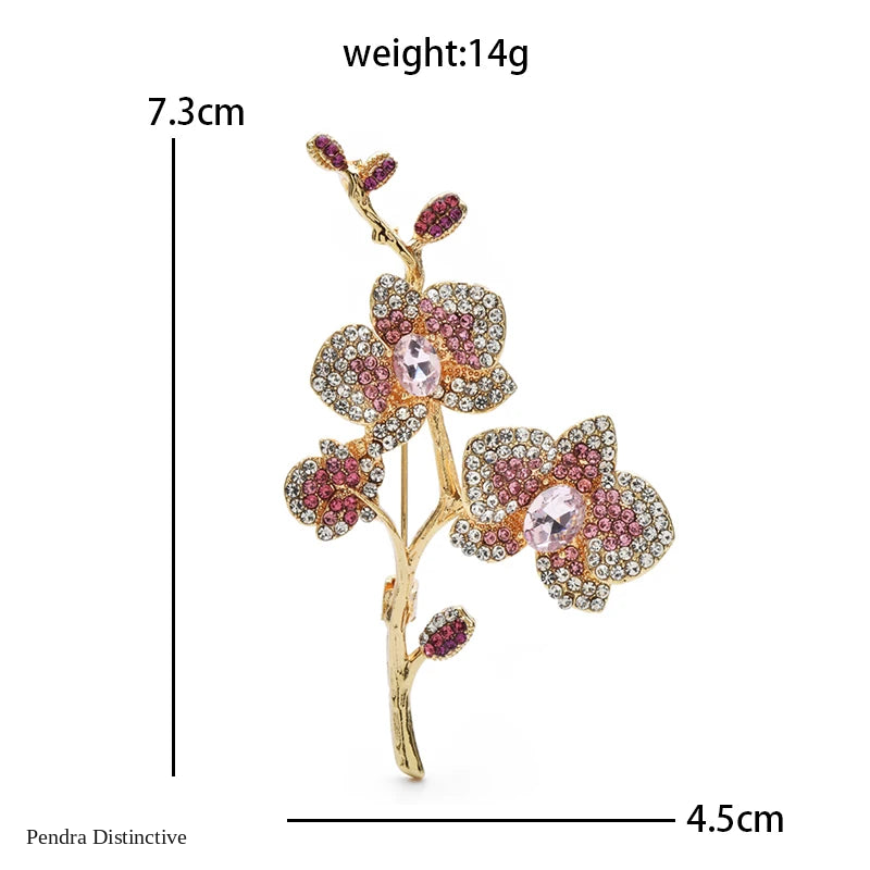 PENDRA Plumelle Beautiful Plum Blossom Brooch