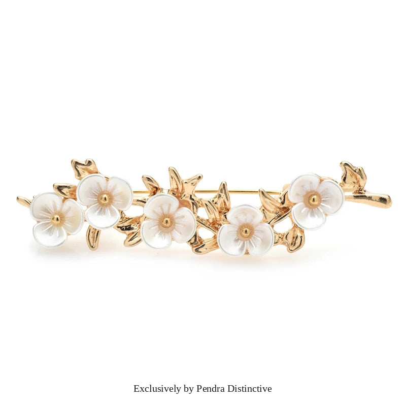 PENDRA Plumelle Pretty Plum Blossom Brooch