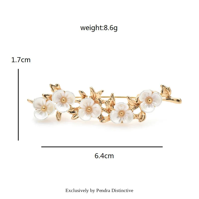 PENDRA Plumelle Pretty Plum Blossom Brooch