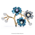 PENDRA Plumelle Pretty Plum Blossom Brooch