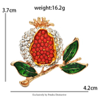 PENDRA Pomella Beautiful Pomegranate Brooch