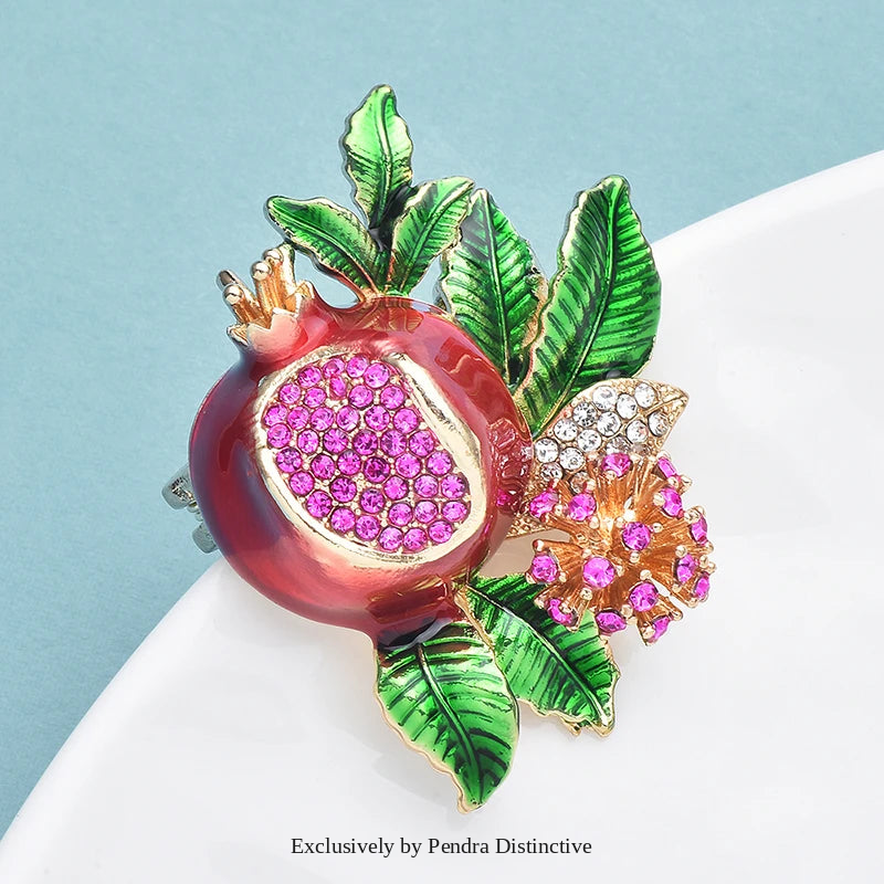 PENDRA Pomella Beautiful Pomegranate Brooch