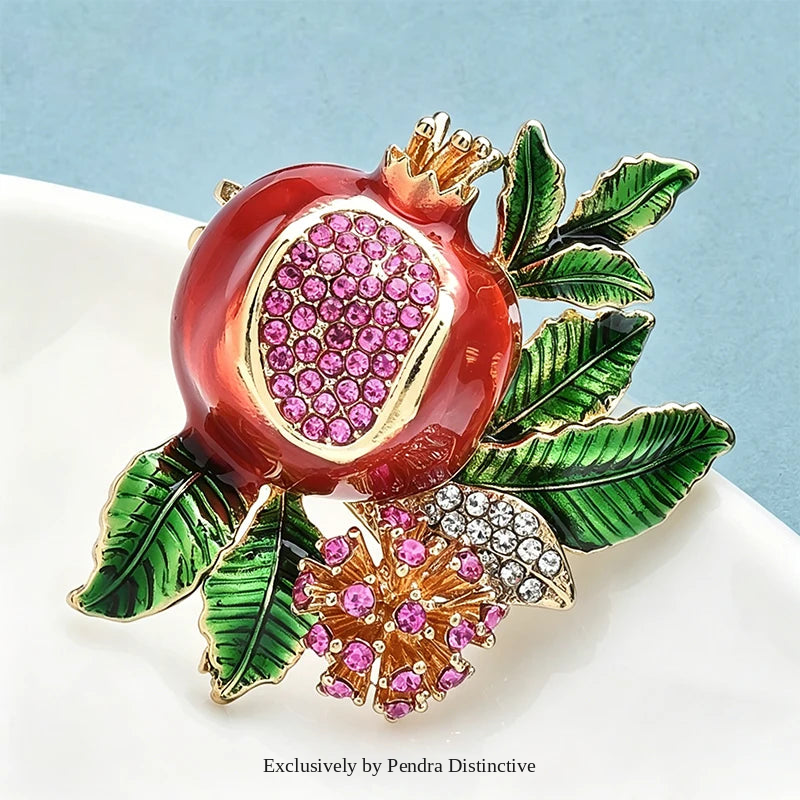 PENDRA Pomella Beautiful Pomegranate Brooch