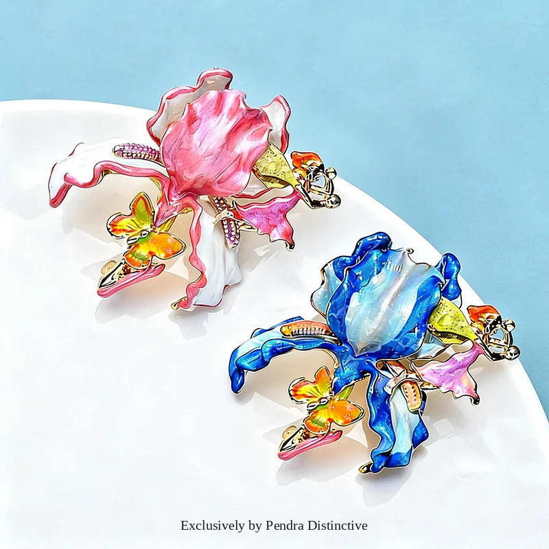 PENDRA Pomella Big Pomegranate Flower Brooch