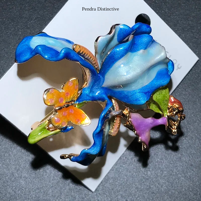PENDRA Pomella Big Pomegranate Flower Brooch