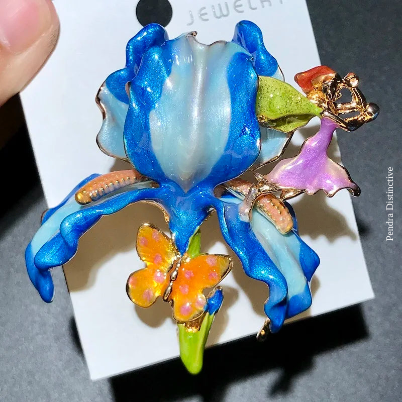 PENDRA Pomella Big Pomegranate Flower Brooch