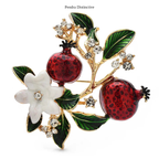 PENDRA Pomella Metal Pomegranate Brooch