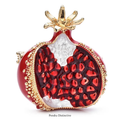 PENDRA Pomella Red Enamel Pomegranate Brooch