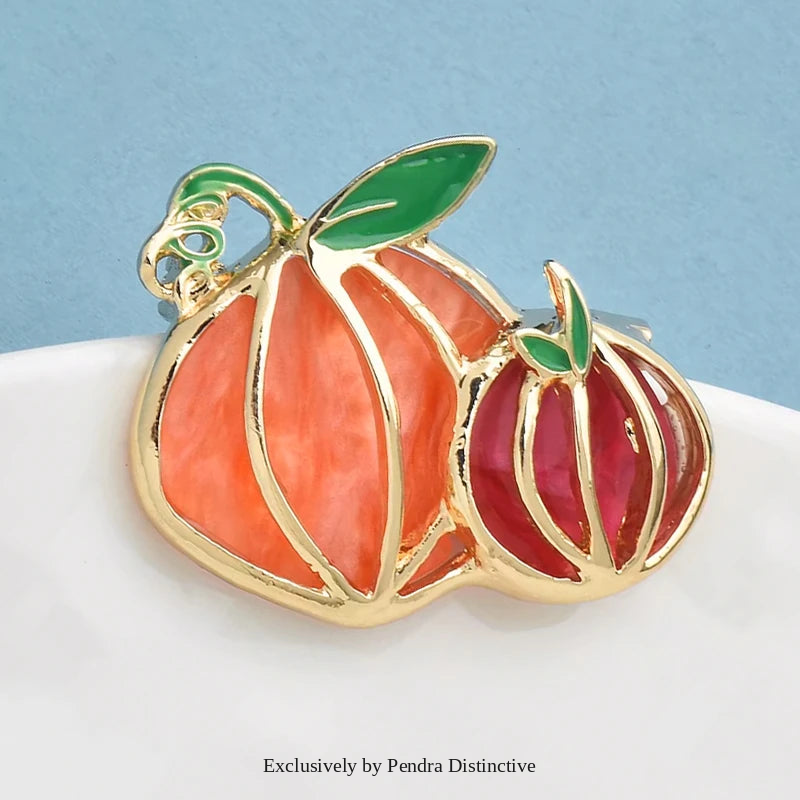 PENDRA Pumpkelle Halloween Pumpkin Brooch