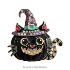 PENDRA Pumpkincat Cat Pumpkin Brooch