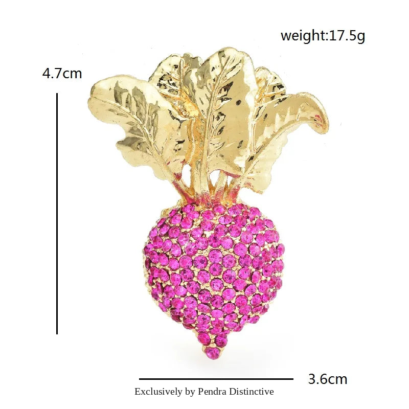 PENDRA Radisha Shining Radish Brooch