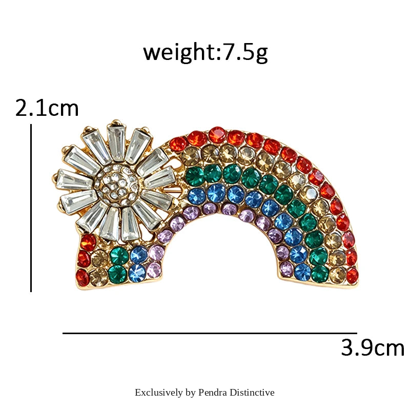 PENDRA Rainbelle Cute Rainbow Brooch