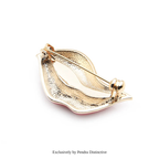 PENDRA Red Lip Enamel Brooch