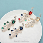 PENDRA Regal Peacock Rhinestone Bird Brooch