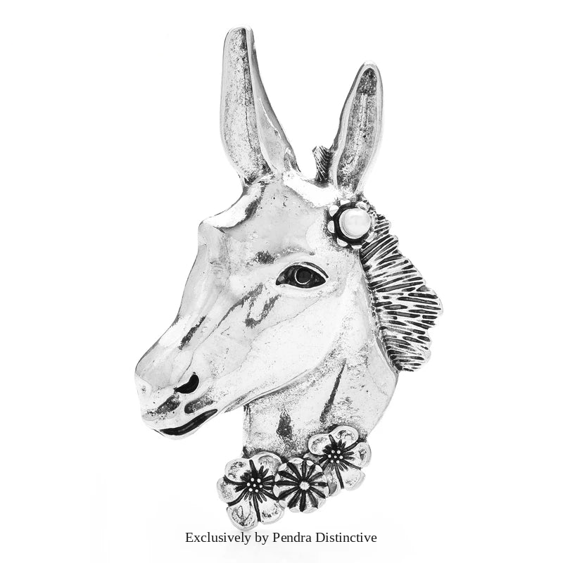 PENDRA Retro Lovely Horse Head Brooch