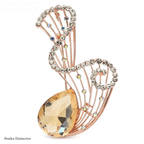 PENDRA Ripplea Water-Drop Geometric Flower Brooch