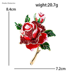 PENDRA Rosabelle Large Rose Flower Brooch