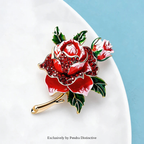 PENDRA Rosabelle Large Rose Flower Brooch