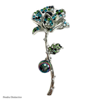 PENDRA Rosalia Rose Flower Brooch