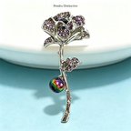 PENDRA Rosalia Rose Flower Brooch