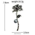PENDRA Rosalia Rose Flower Brooch
