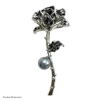PENDRA Rosalia Rose Flower Brooch