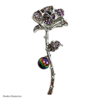 PENDRA Rosalia Rose Flower Brooch