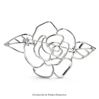 PENDRA Rosalia Rose Flower Brooch