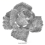 PENDRA Rosalia Sparkling Rose Flower Brooch
